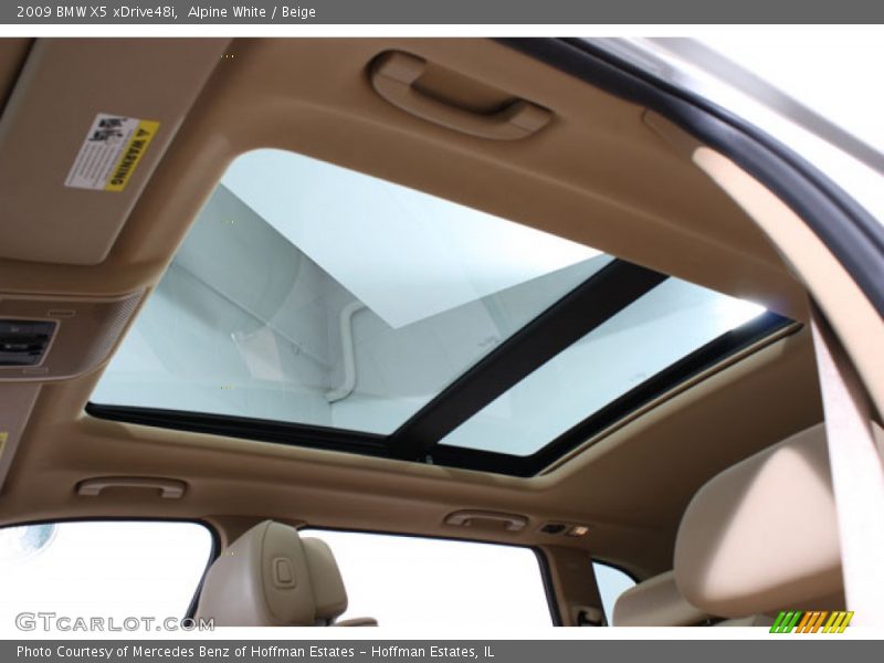 Alpine White / Beige 2009 BMW X5 xDrive48i