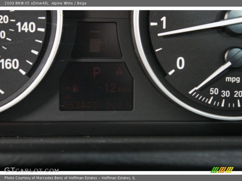 Alpine White / Beige 2009 BMW X5 xDrive48i