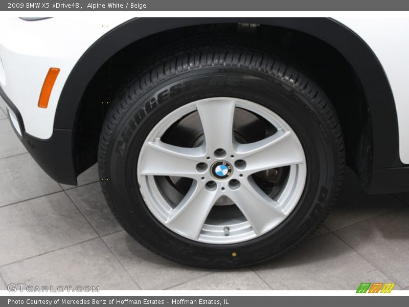 Alpine White / Beige 2009 BMW X5 xDrive48i