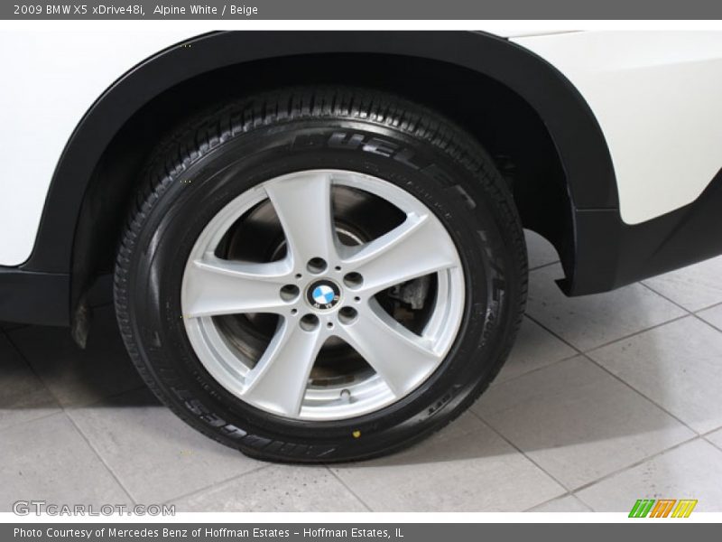 Alpine White / Beige 2009 BMW X5 xDrive48i
