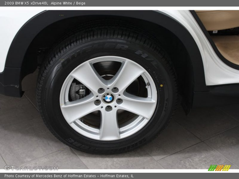 Alpine White / Beige 2009 BMW X5 xDrive48i