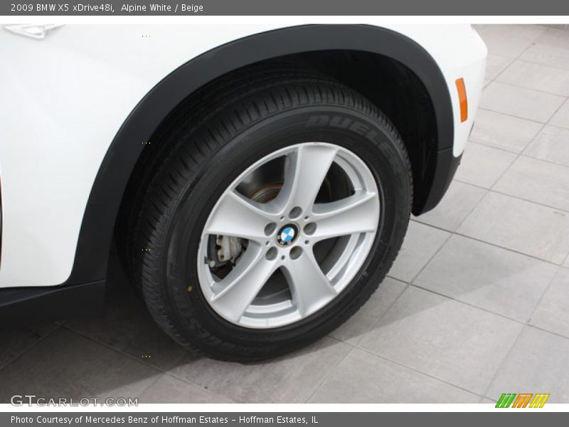 Alpine White / Beige 2009 BMW X5 xDrive48i