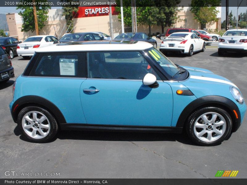 Oxygen Blue / Grey/Carbon Black 2010 Mini Cooper Hardtop