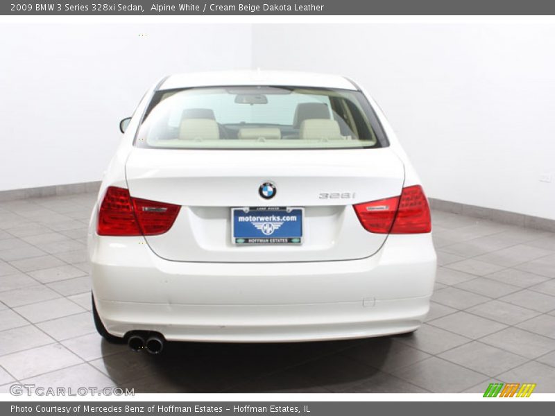 Alpine White / Cream Beige Dakota Leather 2009 BMW 3 Series 328xi Sedan