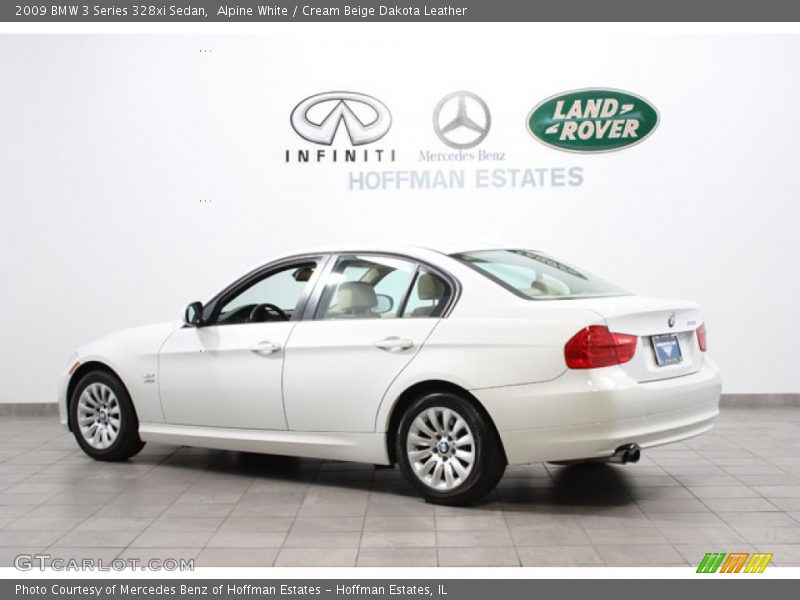 Alpine White / Cream Beige Dakota Leather 2009 BMW 3 Series 328xi Sedan