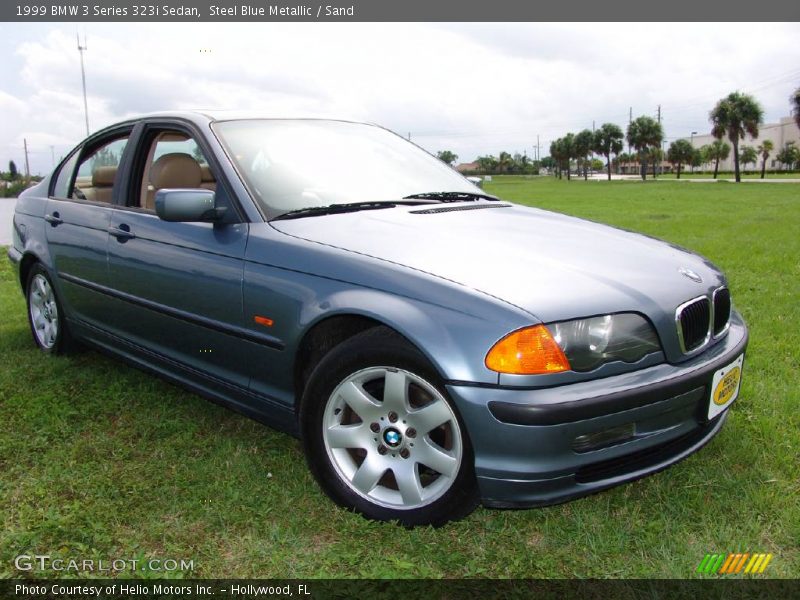 Steel Blue Metallic / Sand 1999 BMW 3 Series 323i Sedan
