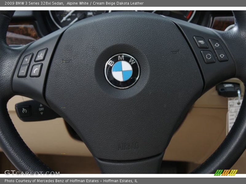 Alpine White / Cream Beige Dakota Leather 2009 BMW 3 Series 328xi Sedan