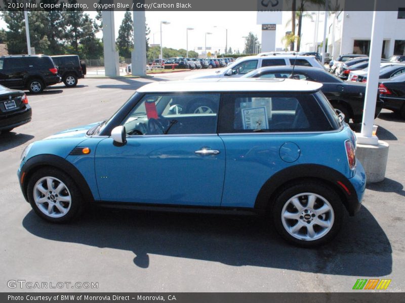 Oxygen Blue / Grey/Carbon Black 2010 Mini Cooper Hardtop