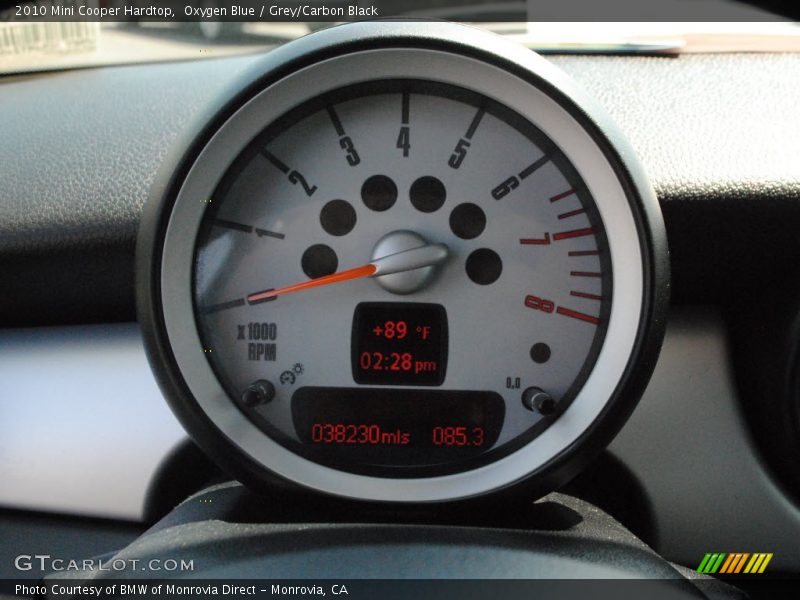 Oxygen Blue / Grey/Carbon Black 2010 Mini Cooper Hardtop