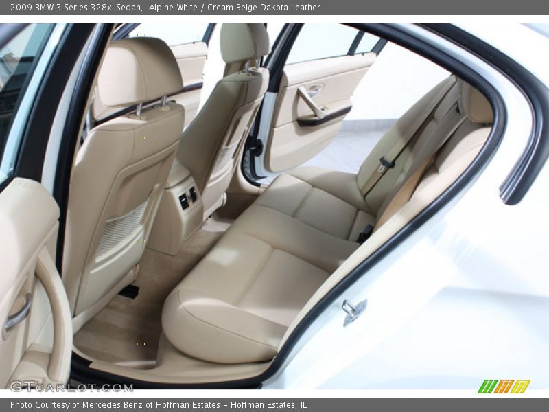 Alpine White / Cream Beige Dakota Leather 2009 BMW 3 Series 328xi Sedan