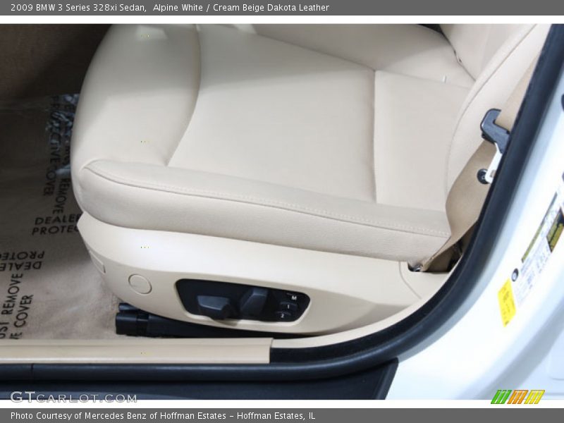 Alpine White / Cream Beige Dakota Leather 2009 BMW 3 Series 328xi Sedan