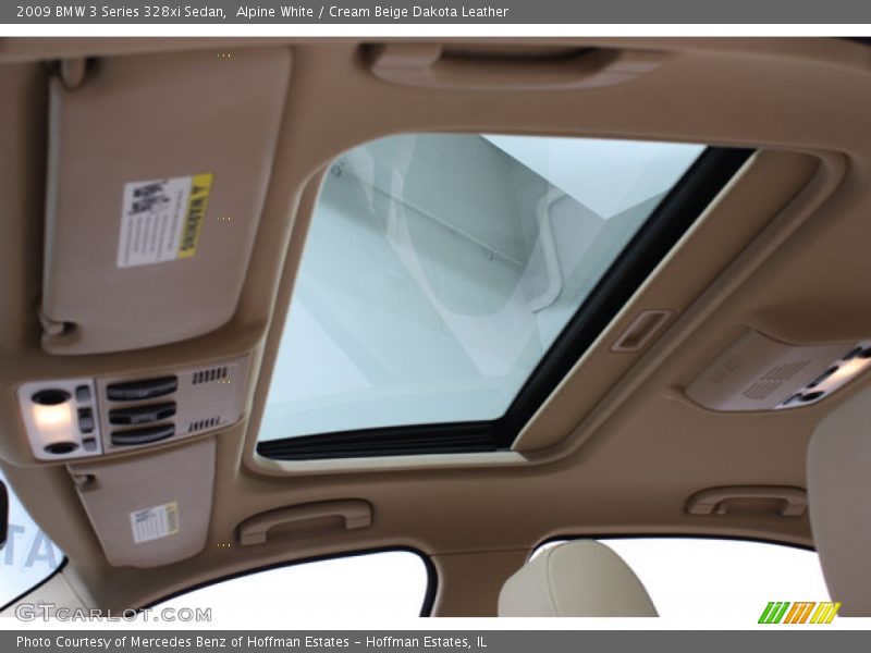 Alpine White / Cream Beige Dakota Leather 2009 BMW 3 Series 328xi Sedan