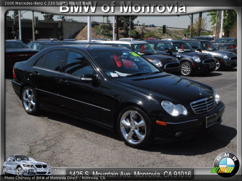 Black / Black 2006 Mercedes-Benz C 230 Sport