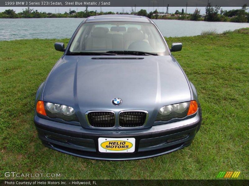 Steel Blue Metallic / Sand 1999 BMW 3 Series 323i Sedan