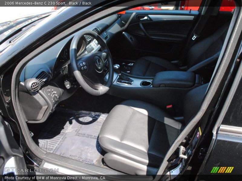 Black / Black 2006 Mercedes-Benz C 230 Sport