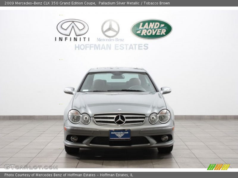 Palladium Silver Metallic / Tobacco Brown 2009 Mercedes-Benz CLK 350 Grand Edition Coupe