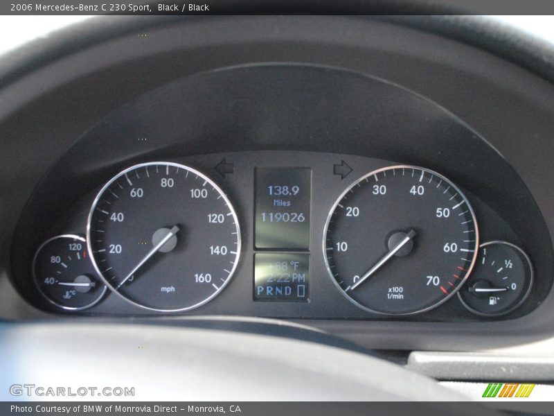 Black / Black 2006 Mercedes-Benz C 230 Sport