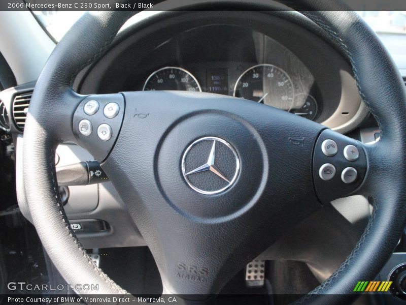 Black / Black 2006 Mercedes-Benz C 230 Sport