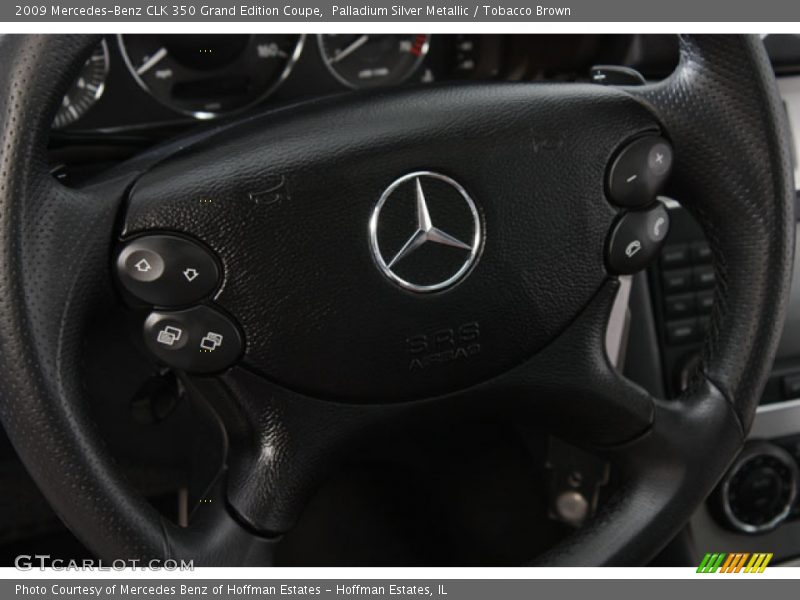 Palladium Silver Metallic / Tobacco Brown 2009 Mercedes-Benz CLK 350 Grand Edition Coupe