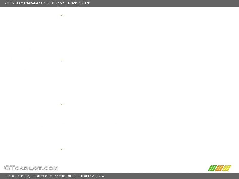 Black / Black 2006 Mercedes-Benz C 230 Sport