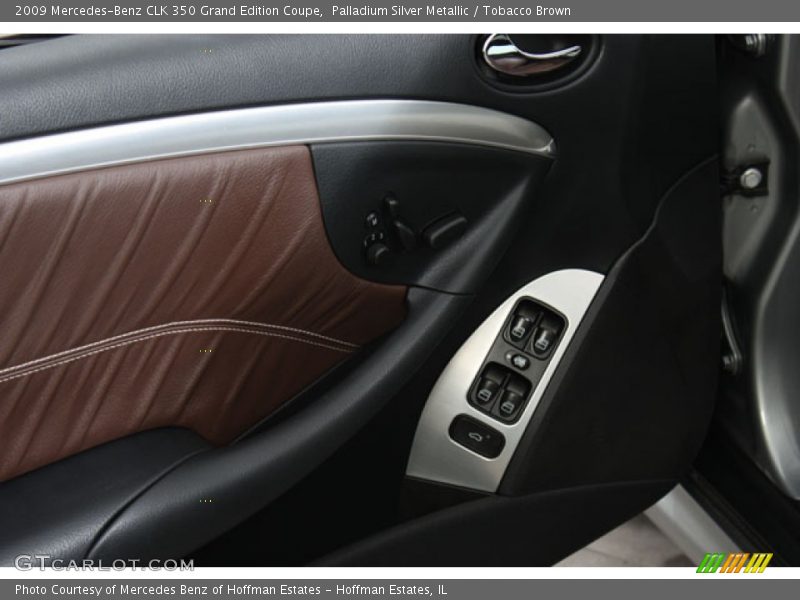 Palladium Silver Metallic / Tobacco Brown 2009 Mercedes-Benz CLK 350 Grand Edition Coupe