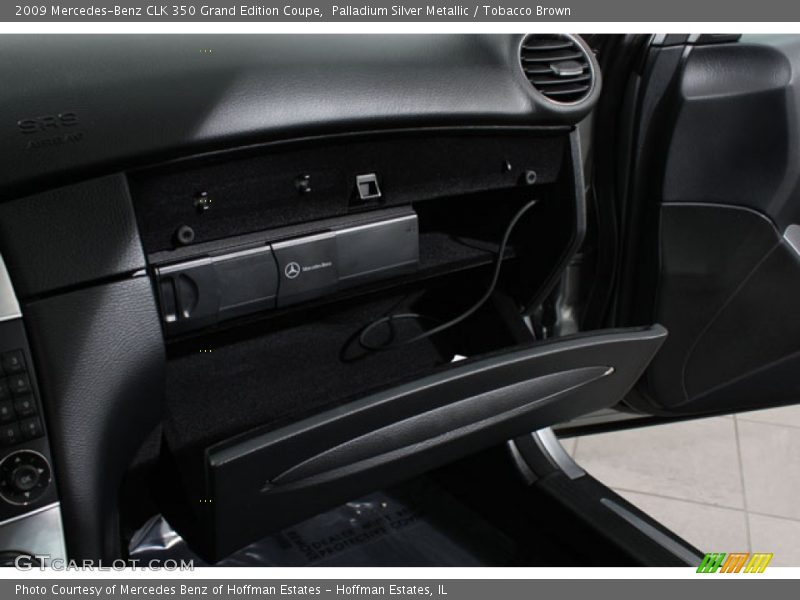 Palladium Silver Metallic / Tobacco Brown 2009 Mercedes-Benz CLK 350 Grand Edition Coupe