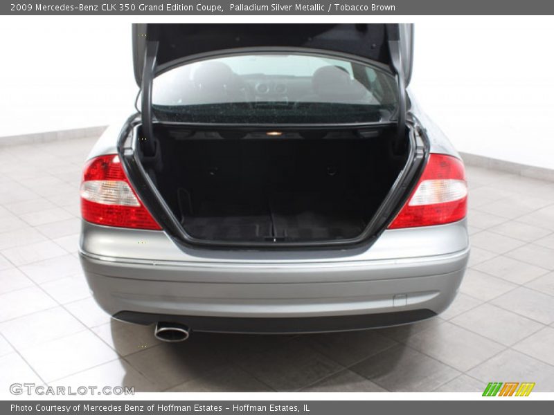 Palladium Silver Metallic / Tobacco Brown 2009 Mercedes-Benz CLK 350 Grand Edition Coupe