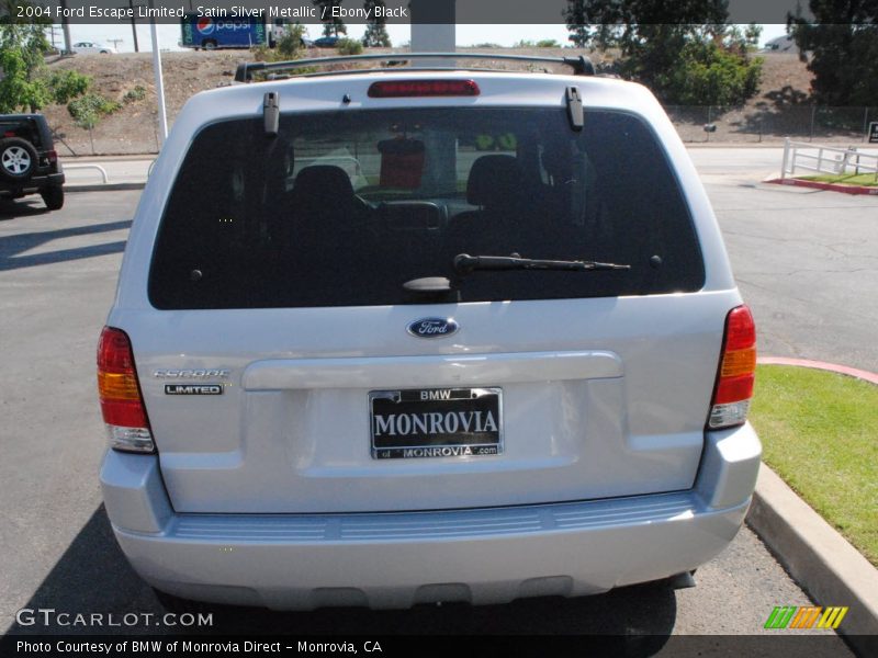 Satin Silver Metallic / Ebony Black 2004 Ford Escape Limited