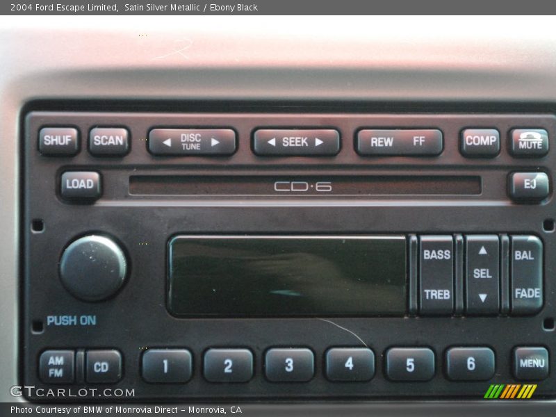 Satin Silver Metallic / Ebony Black 2004 Ford Escape Limited