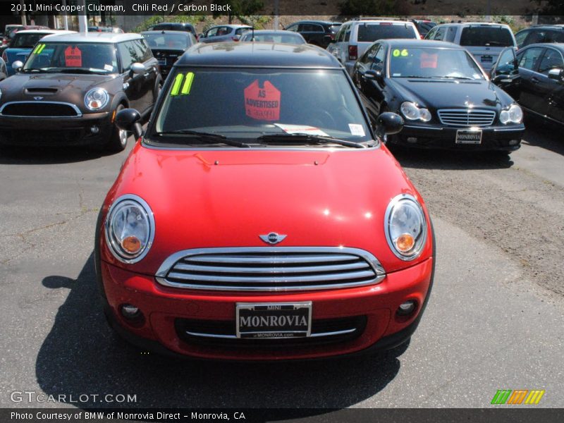 Chili Red / Carbon Black 2011 Mini Cooper Clubman