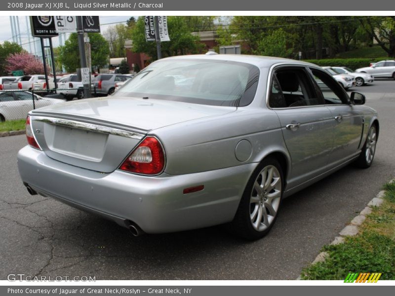 Liquid Silver Metallic / Charcoal 2008 Jaguar XJ XJ8 L