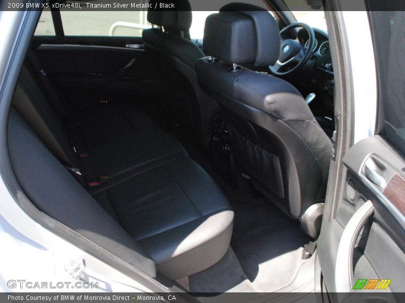 Titanium Silver Metallic / Black 2009 BMW X5 xDrive48i