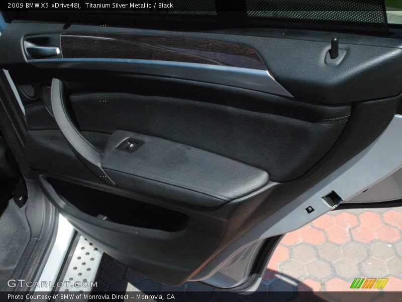 Titanium Silver Metallic / Black 2009 BMW X5 xDrive48i
