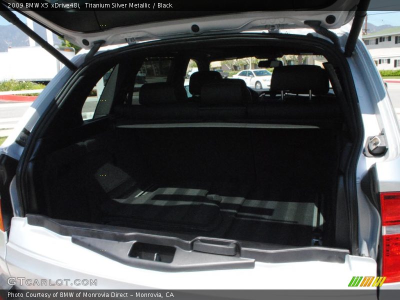Titanium Silver Metallic / Black 2009 BMW X5 xDrive48i