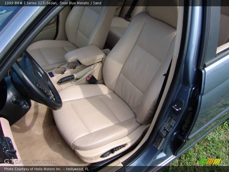 Steel Blue Metallic / Sand 1999 BMW 3 Series 323i Sedan