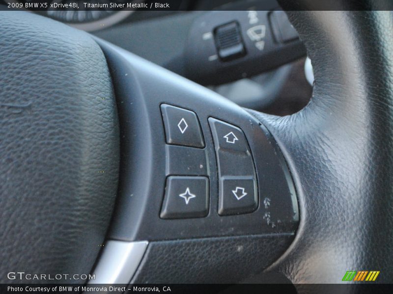 Titanium Silver Metallic / Black 2009 BMW X5 xDrive48i