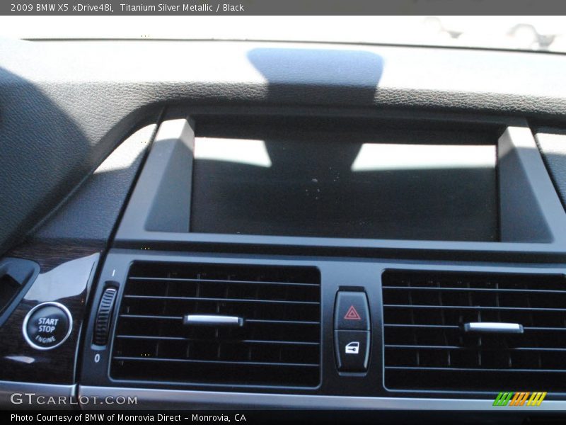 Titanium Silver Metallic / Black 2009 BMW X5 xDrive48i