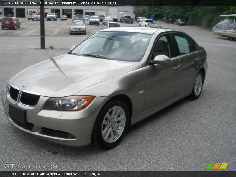 Platinum Bronze Metallic / Beige 2007 BMW 3 Series 328i Sedan