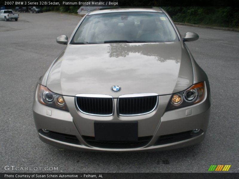 Platinum Bronze Metallic / Beige 2007 BMW 3 Series 328i Sedan