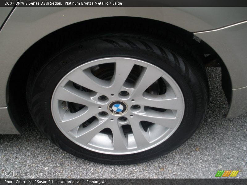 Platinum Bronze Metallic / Beige 2007 BMW 3 Series 328i Sedan