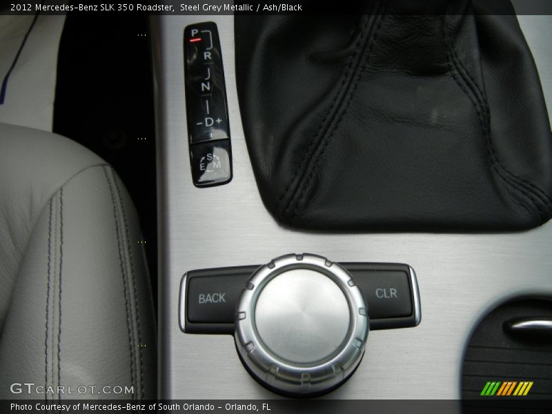 Steel Grey Metallic / Ash/Black 2012 Mercedes-Benz SLK 350 Roadster