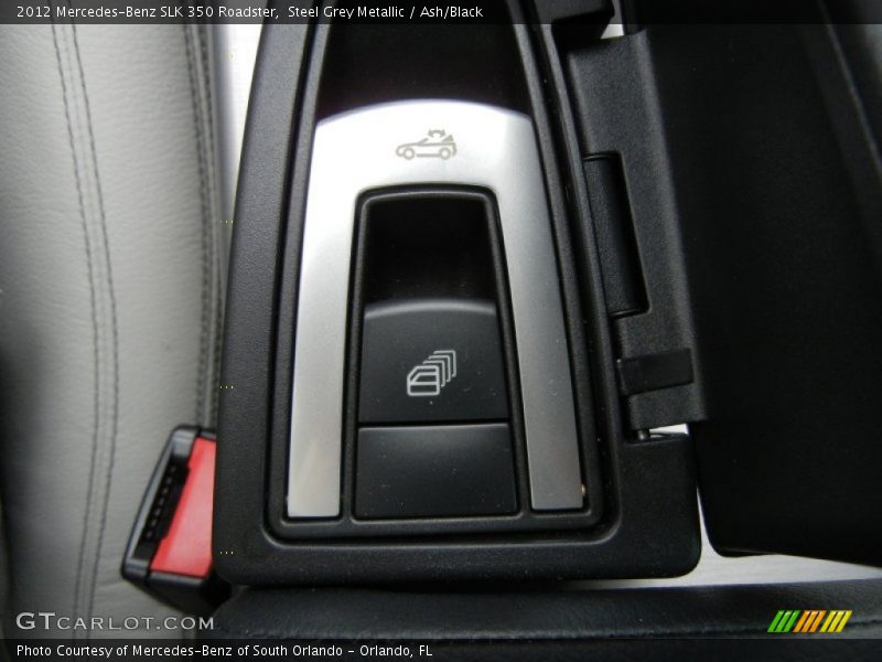 Steel Grey Metallic / Ash/Black 2012 Mercedes-Benz SLK 350 Roadster