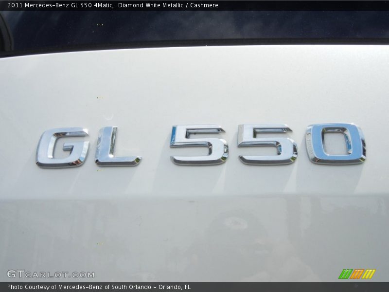 Diamond White Metallic / Cashmere 2011 Mercedes-Benz GL 550 4Matic