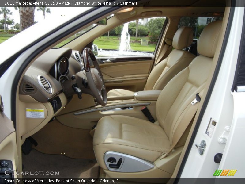 Diamond White Metallic / Cashmere 2011 Mercedes-Benz GL 550 4Matic