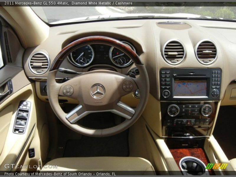 Diamond White Metallic / Cashmere 2011 Mercedes-Benz GL 550 4Matic