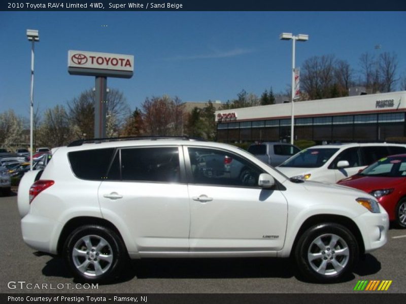 Super White / Sand Beige 2010 Toyota RAV4 Limited 4WD