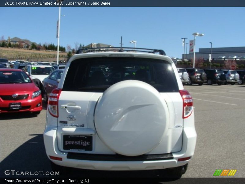 Super White / Sand Beige 2010 Toyota RAV4 Limited 4WD