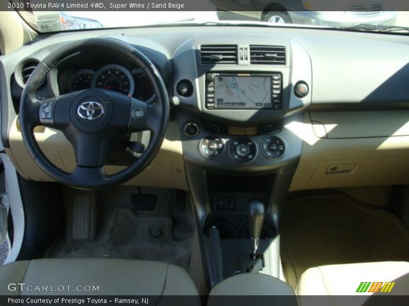 Super White / Sand Beige 2010 Toyota RAV4 Limited 4WD