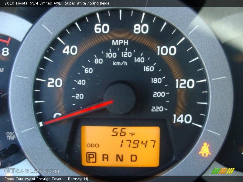 Super White / Sand Beige 2010 Toyota RAV4 Limited 4WD