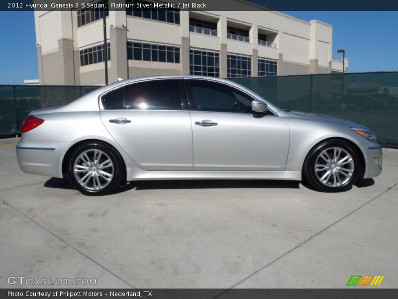 Platinum Silver Metallic / Jet Black 2012 Hyundai Genesis 3.8 Sedan